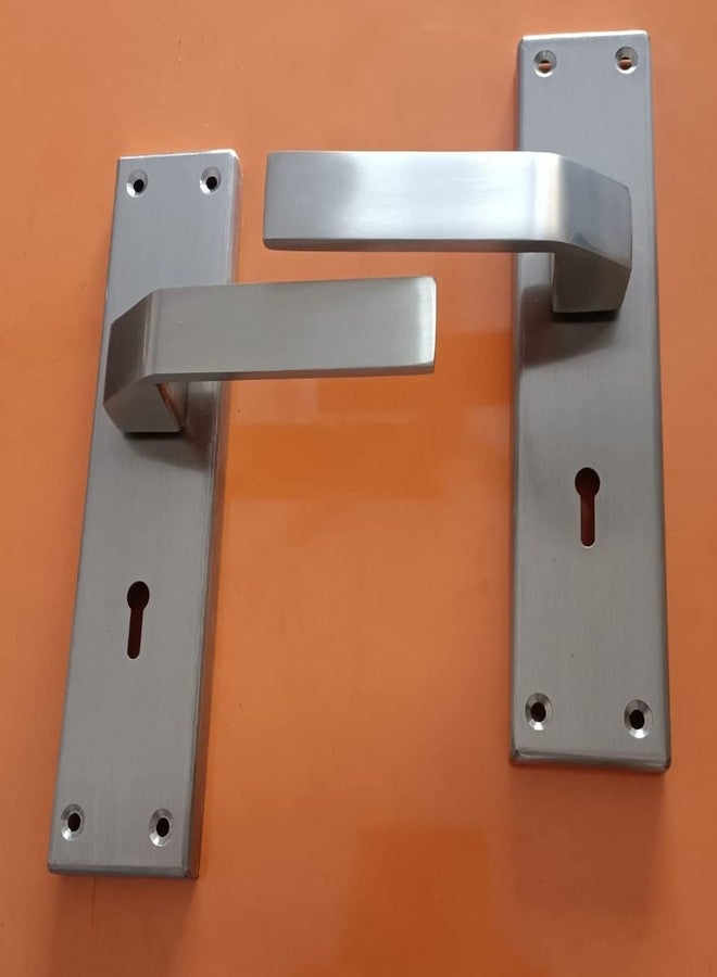 ONMAX Stainless Steel Mortise Lock, 65mm, Double Action, 3 Keys, Silver, Medium, Modern, Rectangular, Key Unlock, Set of 1 - Image 4